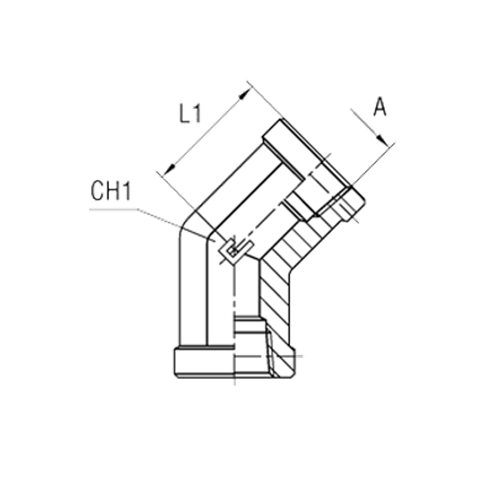 Штуцер FSC45 NPT 1/4" NPT 1/4"