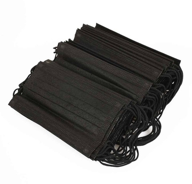 Маски чёрные 50 штук