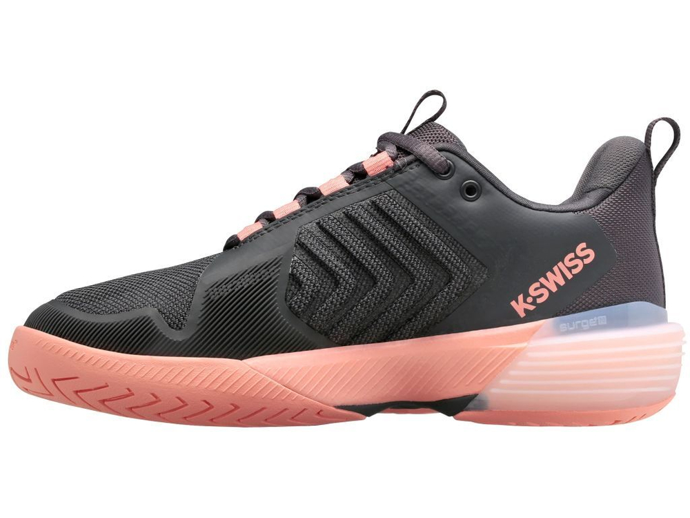 Женские теннисные кроссовки K-Swiss Ultrashot 3 Women - asphalt/peach amber/white