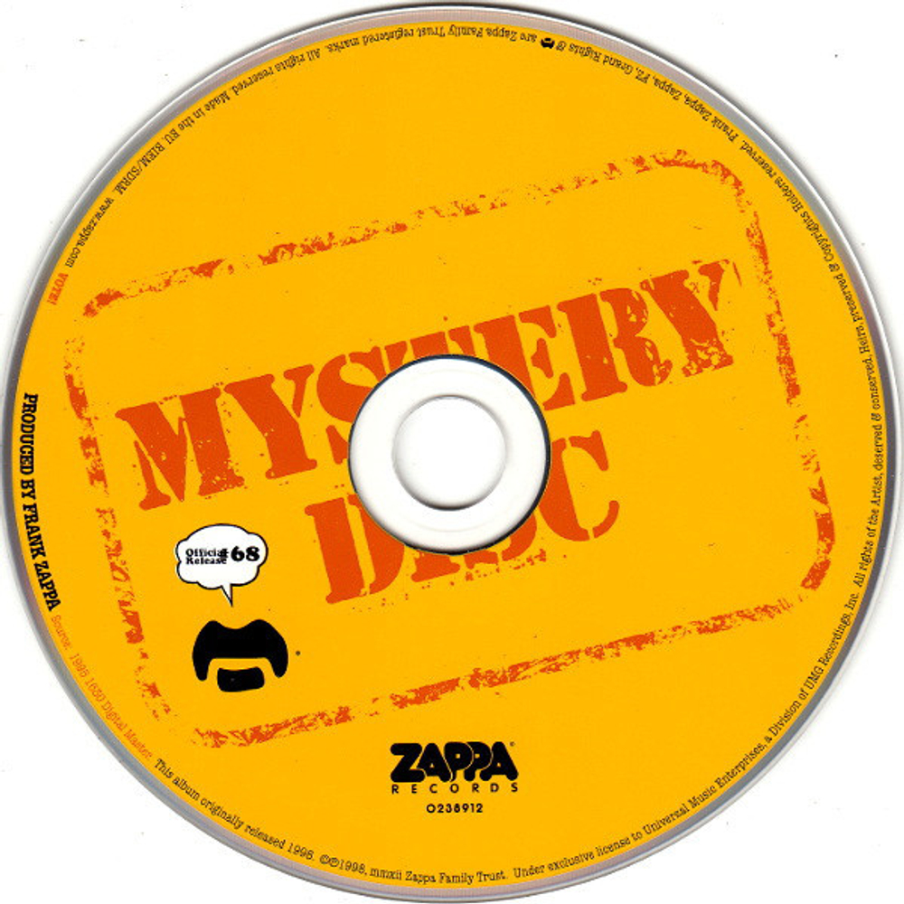 Frank Zappa / Mystery Disc (CD)