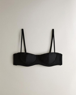 ZARA HOME БИКИНИ ТОП НА КОСТОЧКАХ, ЧЕРНЫЙ