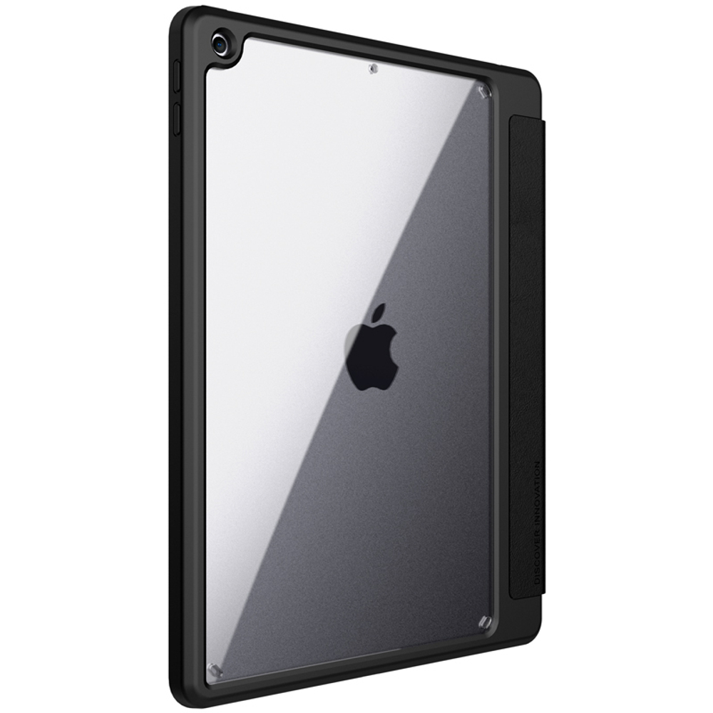 Кожаный чехол книжка от Nillkin для планшета iPad 10.2 (2019, 2020, 2021), серия Bevel Leather Case, функция пробуждения и сна