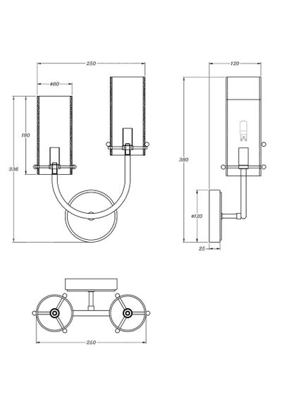 Бра Maytoni Arco MOD223WL-02BS1
