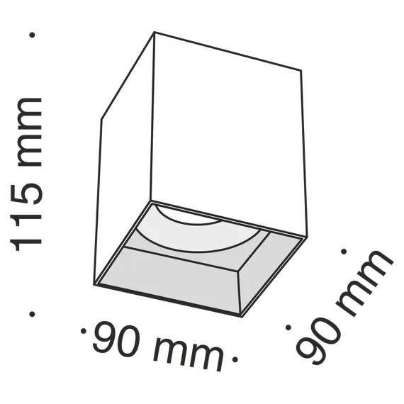 Потолочный светильник Изящность / Slim 1*GU10 10 Вт Technical c015cl-01w
