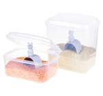 Контейнер для муки прозрачный 5 л с мерной ложкой 180 мл М1183