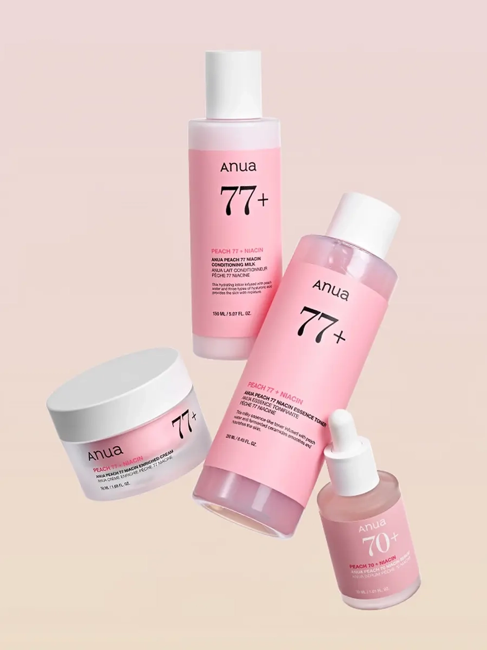 Anua Интенсивный крем-пудинг для гладкой и сияющей кожи Peach 77% Niacin Enriched Cream 50 мл