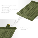 СИБИН 380х270мм, круглая распушенная гибкая, полипропилен, коническое резьбовое соединение, пластиковая метла (39224)