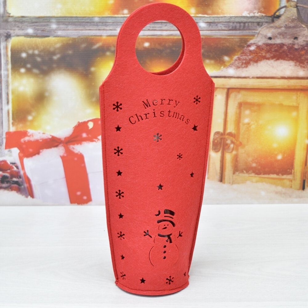 Упаковка для бутылки и подарков "Новый год" 38*16см