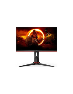 LCD AOC 23.8" Q24G2A Value Line черный/красный {IPS 2560x1440 165Hz 1ms 8bit(6bit+FRC) 350cd 2xHDMI2.0 DisplayPort 2x2W Pivot}