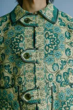 Купить Куртка Soeurs с Крупными Застежками/Green Tab Jacket зеленая Куртка Soeurs с Крупными Застежками/Green Tab Jacket зеленая