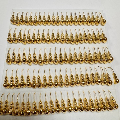 Мормышки вольфрамовые №5 Муравей  цвет золото 1,54 гр . 1,7мм ( набор 10 штук) цена указана за 1 штук