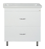 Тумба MISTY Фостер - 70 напольная с 2 ящ. c умывальником