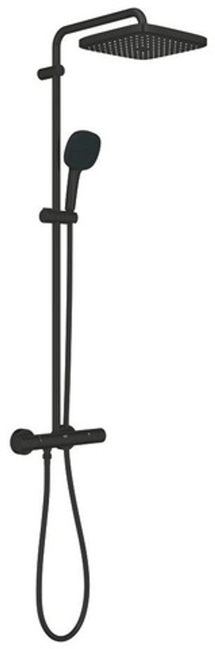 Душевая система GROHE Tempesta Cosmopolitan 250 CUBE, черный матовый (266892431)