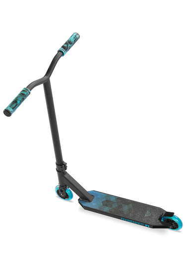 Самокат трюковый Fahrenheit F1 черный/голубой