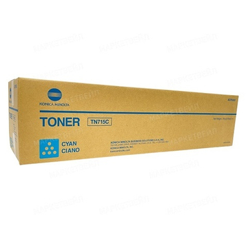 Тонер-картридж Konica-Minolta TN-715C для bizhub C750i, AP C750i голубой