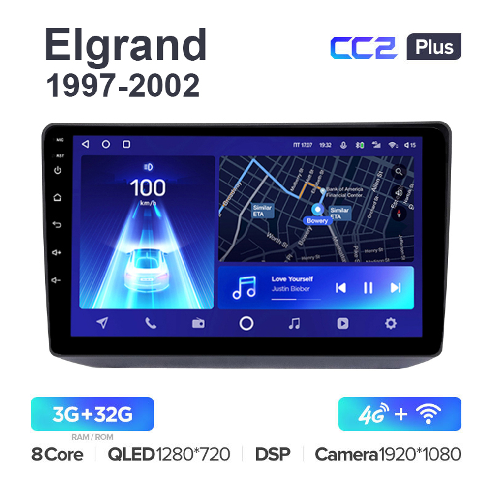 Teyes CC2 Plus 9"для Nissan Elgrand 1997-2002