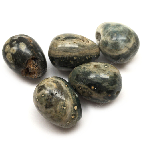 Яшма океаническая 20х14 мм, яйцо