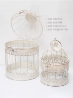 Клетка декоративная интерьерная 25,5*15 см