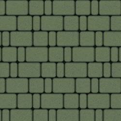 Тротуарная плитка КЛАССИКО - Стандарт Зеленый, комплект из 3 видов плит