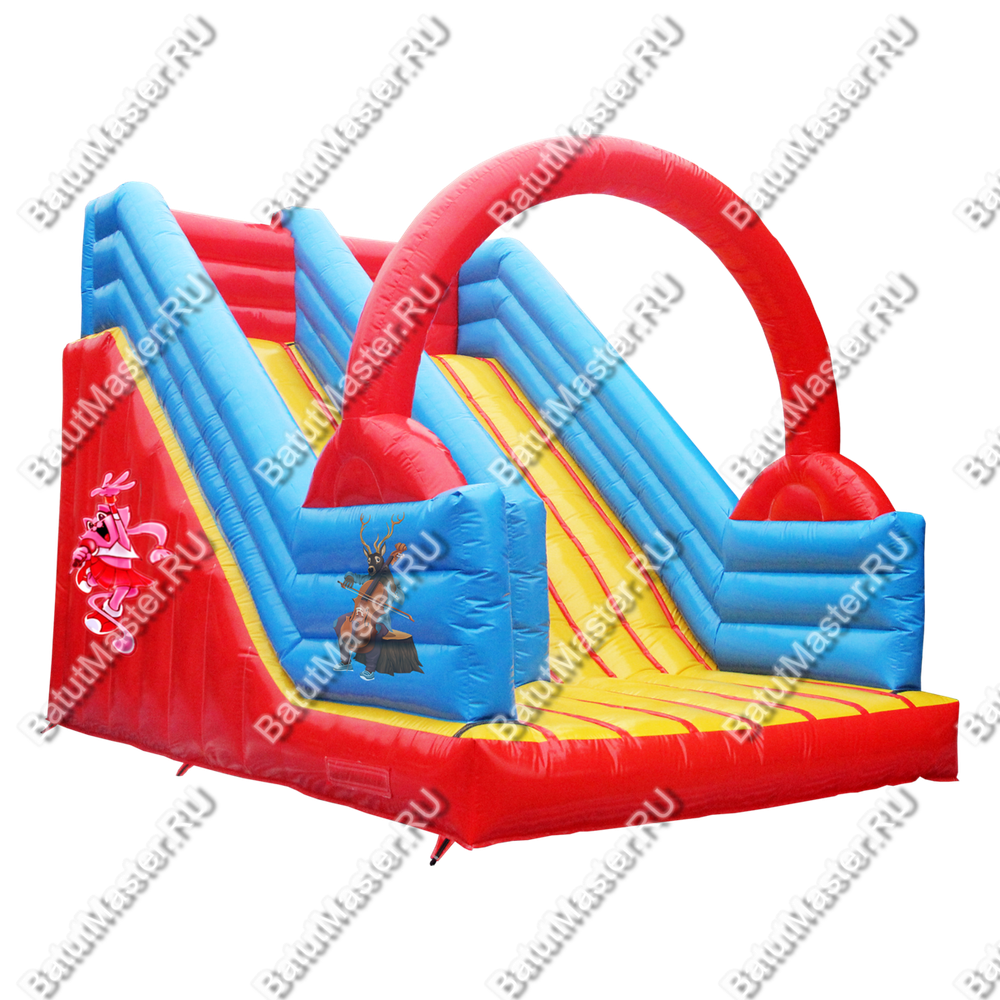 Батут горка "Лесные музыканты", 8*5*6 м