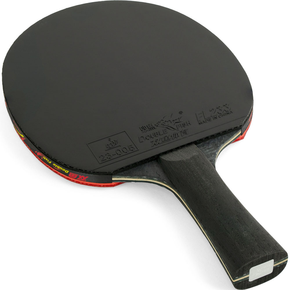 Ракетка для н/т DOUBLE FISH Black Carbon King Racket 3***, для професс.,ITTF Appr.,накл.2,1,мм