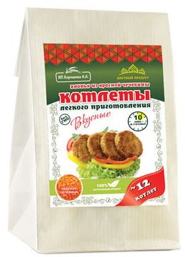 Котлеты из красной чечевицы с чесноком и специями 230г