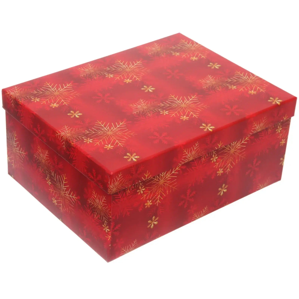 Коробка подарочная «Снежинки» 33*25,5*14,5 см