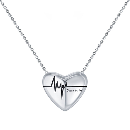 Кулон на цепочке "Сердцебиение"