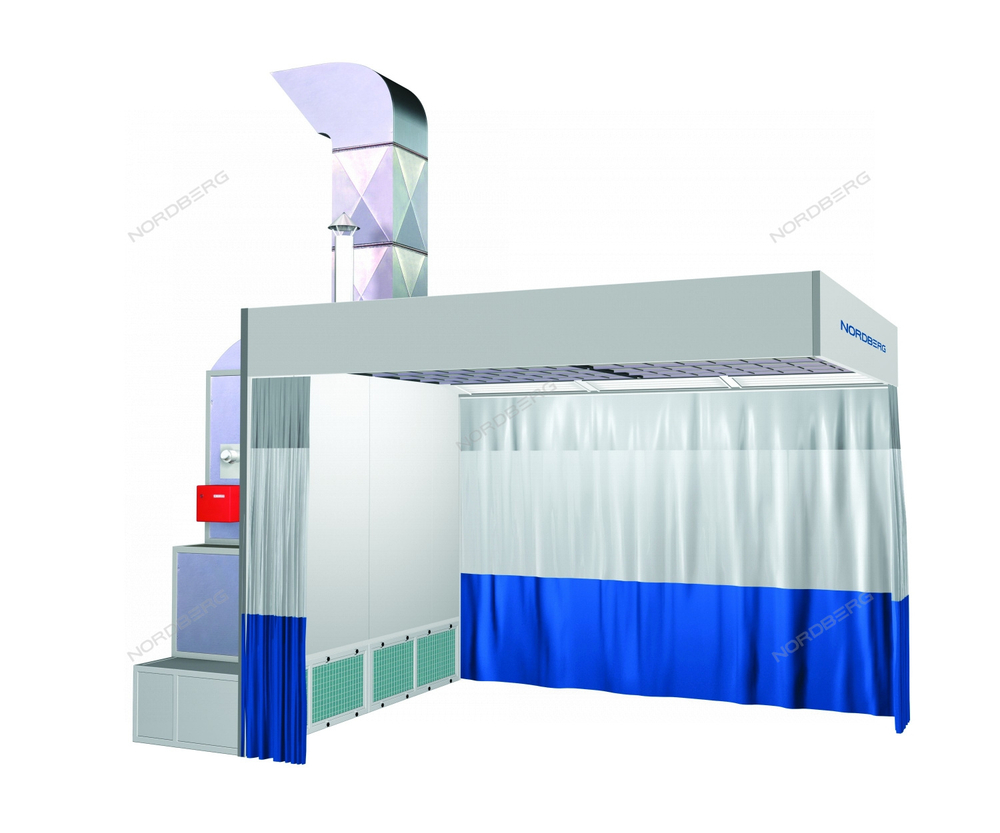 Пост подготовки к окраске NORDBERG NB100C с колоннами (с горелкой)