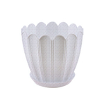 Кашпо "Хризантема" с поддоном 0,6л (мр)