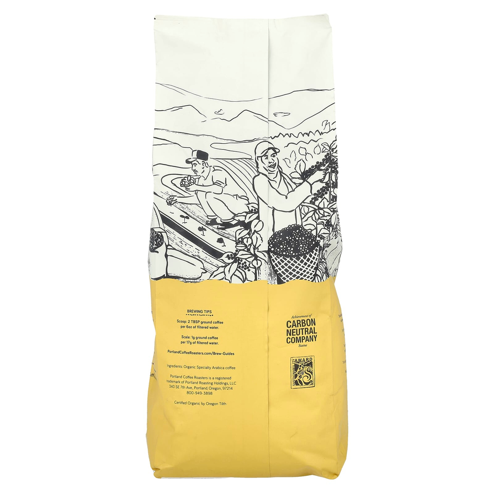 Portland Coffee Roasters, Органический кофе, цельные зерна, легкая обжарка, песня Танагера, 907 г (2 фунта)