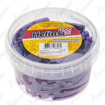 Виброхвост несъедоб. Chebak 3,15"/8 см Fio 100шт. (HS-3-012-N) Helios