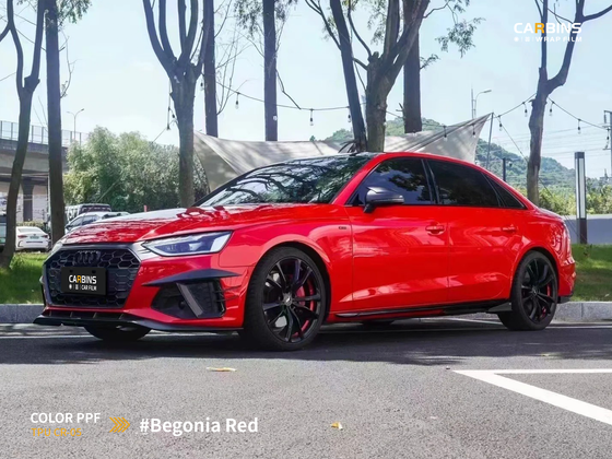 Carbins Color PPF Begonia Red CR 05 красная цветная полиуретановая защитная антигравийная пленка