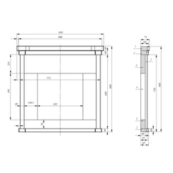 Портал из натурального камня Амфиболит мини