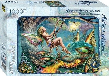 STEP Puzzle Пазл 1000 "AUTOR'S АДРИАН ЧЕСТЕРМАН КРАСАВИЦА И ДРАКОН" (Авторская коллекция) 79505 Степ