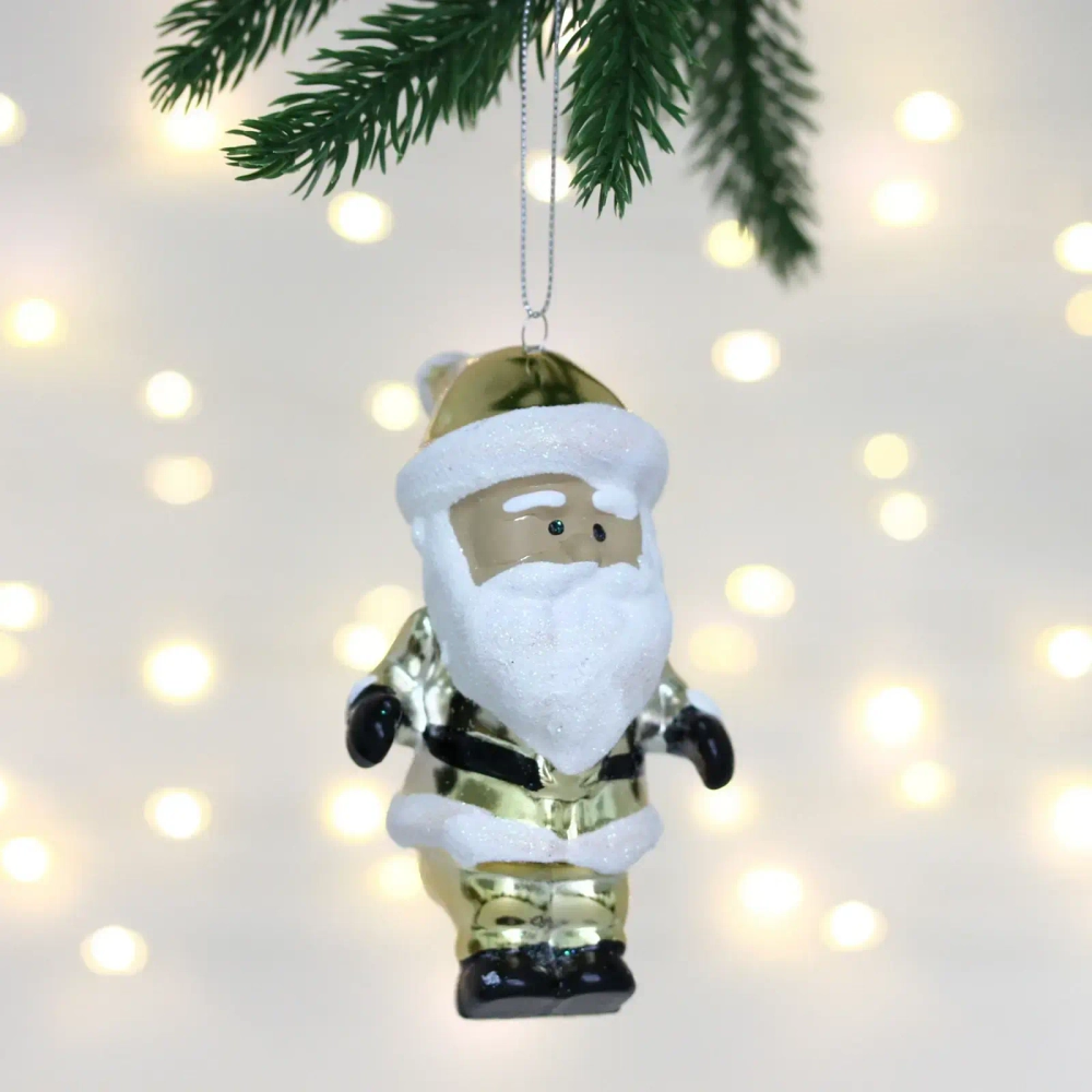 Елочная игрушка «Очаровательный дедушка» 7*6*12 см, Шампань