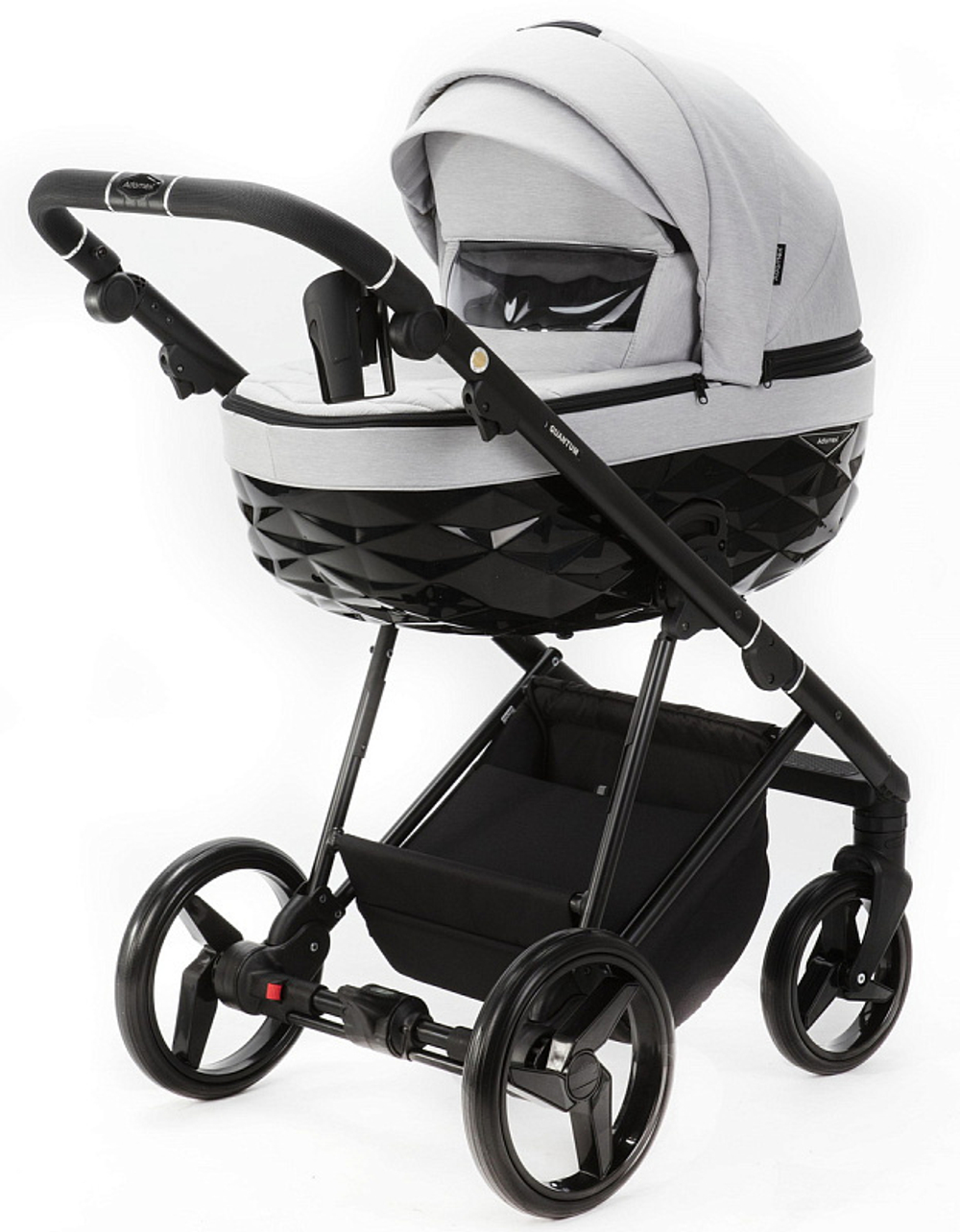 Детская коляска Adamex Quantum 2 в 1 Q-TK94 (СВ.СЕРЫЙ)