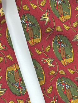 Галстук красный Salvatore Ferragamo