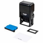 Датер со свободным полем, оттиск 41 х 24 мм, синий, TRODAT 4750 PRINTY 4.0, корпус черный, 141304