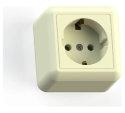 "ОПТИМА"Розетка открытой  уст. одноместная с з/к 16А РА16-376  "с/к"