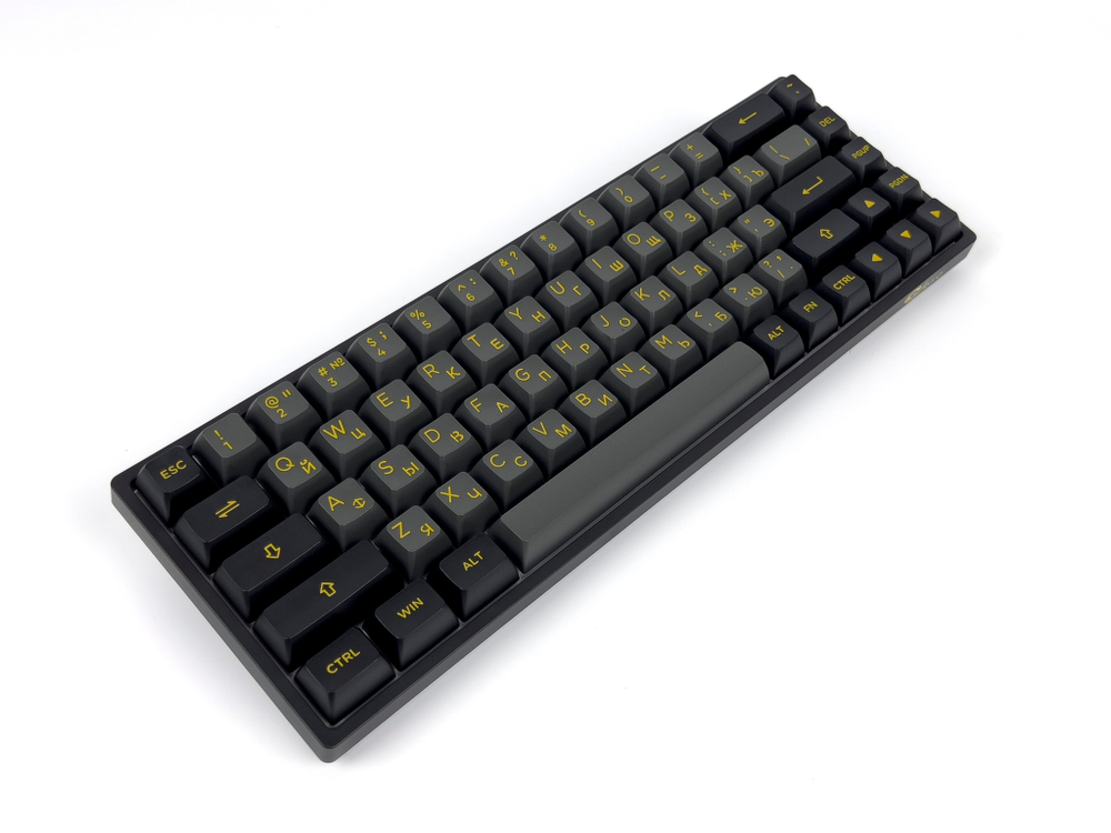 Игровая механическая клавиатура AKKO 3068B Plus Black&Gold CS Jelly Pink