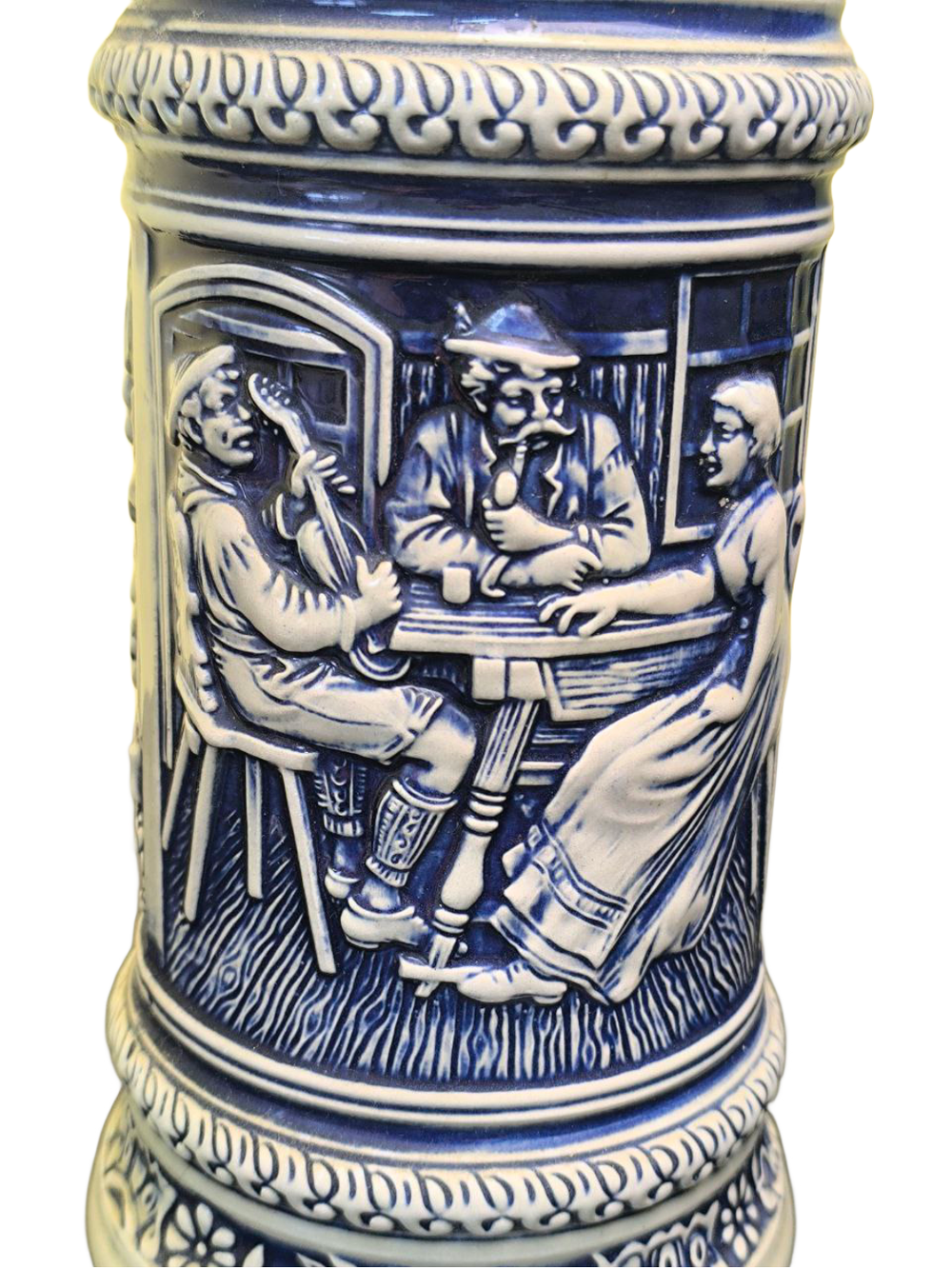 Кружка пивная (керамика с оловянной крышкой) Германия