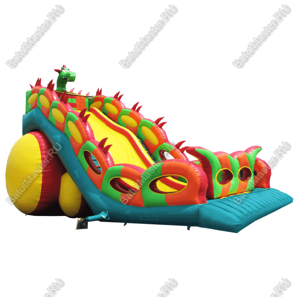 Батут-горка "Дракон 2", 15*7*11 м