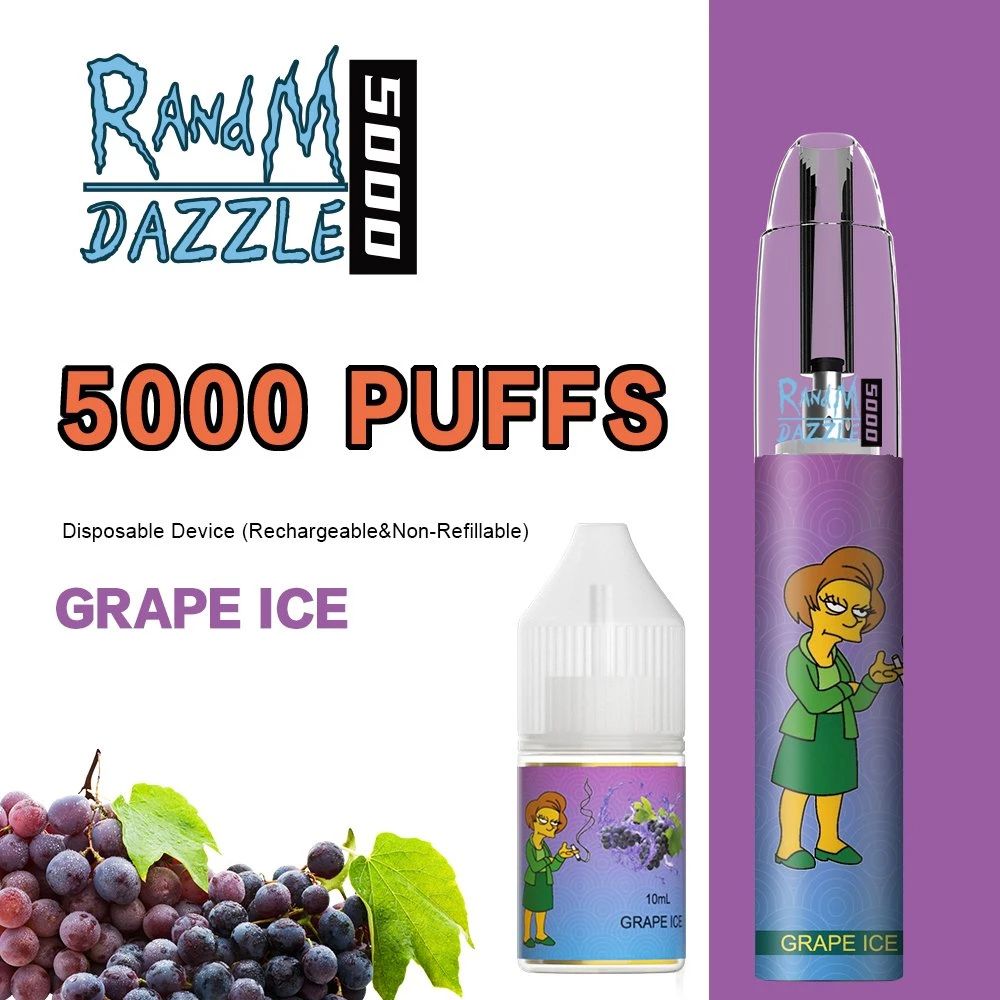 RandM Dazzle 5000 - Grape Ice (5% nic)