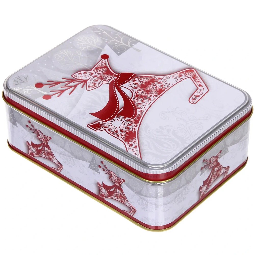 Банка жестяная «Сказочный Олень» 1400мл 18,5*13,2*6,5см