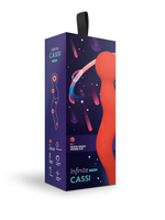 Вибромассажер Cassi перезаряжаемый красный 21 см