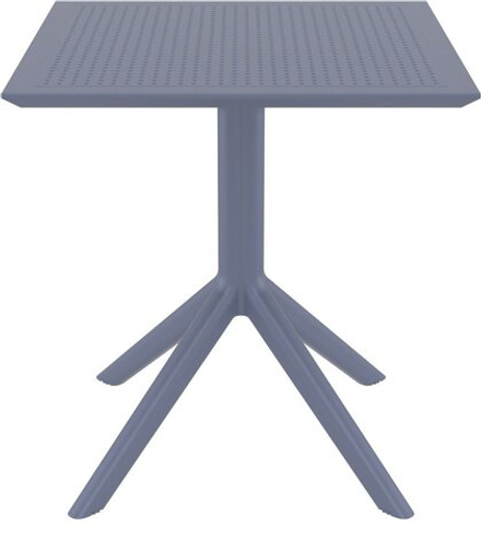 Стол пластиковый Siesta Contract Sky Table 70, темно-серый