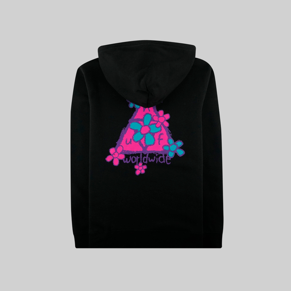  Толстовка мужская HUF Pushing Daisies артикул:PF00348-BLACK - купить в магазине Дайс