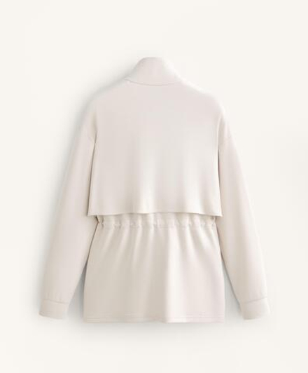 Oysho Длинная мягкая куртка из модала с карманами, норка