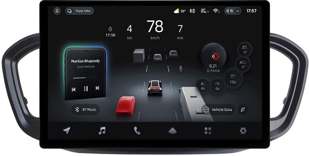 Магнитола для Lada Vesta NG 2023+ (ШГУ, рамка черная матовая 9) - Teyes CC4-PRO монитор 13" 2K QLED на Android 13, Snapdragon 778G, 8+128, AI, CarPlay, DSP, 4G SIM-слот